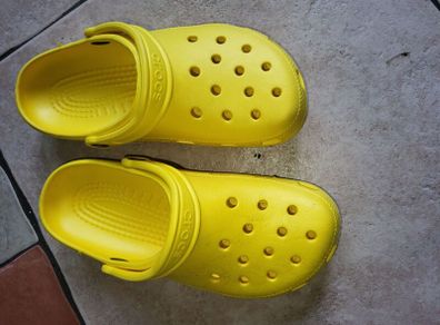 Yellow original crocs adults size 7