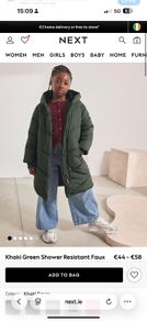 next girls coat age 9