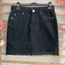 skirt river island black denim skirt size 10 Image 6