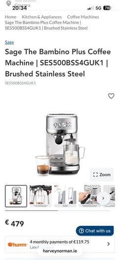 Sage Bambino Coffee Machine