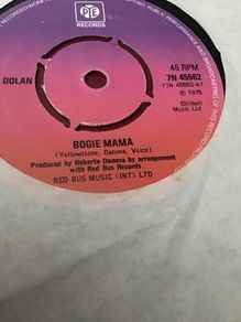 Joe Dolan vinyl single record - Boogie Mama