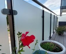Frosted/ etched glass effect film
