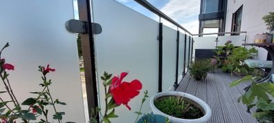 Frosted/ etched glass effect film
