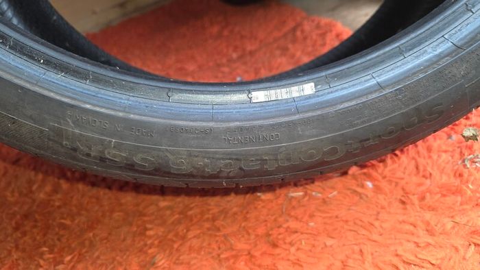Two 20 inch tyres bridgestone and continental