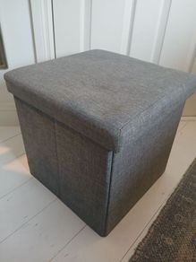 Footstool storage cube