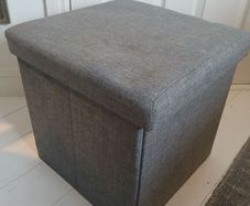 Footstool storage cube