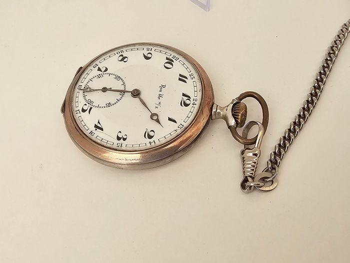 Antique Early 1900s Silver Pocket Watch Swiss made