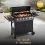 7 Burner Gas BBQ Grill with Side Burner Warming Rack Temperature Gauge Outdoor Garden Image 3