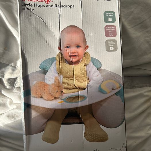 BRAND NEW Nuby Little Hops & Raindrops Baby Sit Me