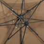Cantilever Umbrella with Double Top  Taupe Image 5