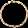 Vintage Italian 18K Gold & 925 Silver Bracelet Image 8