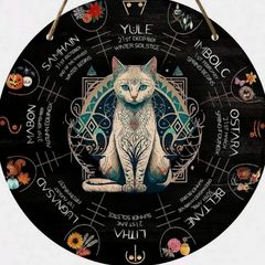 Witchy House decoration wth Imbolc, Beltane, Samhain & more