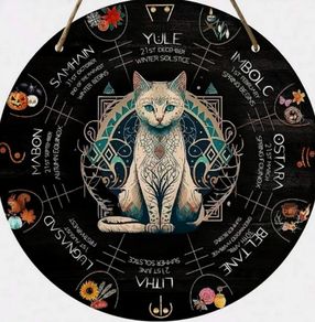Witchy House decoration wth Imbolc, Beltane, Samhain & more