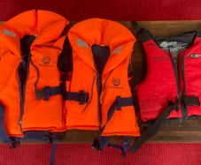 Three children's lifejackets