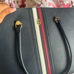 Tommy Hilfiger Navy Blue Tote Bag - Excellent Condition