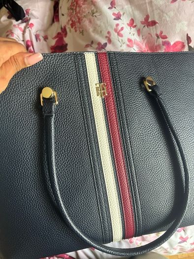 Tommy Hilfiger Navy Blue Tote Bag - Excellent Condition