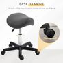 Adjustable Rolling Saddle Stool Image 5