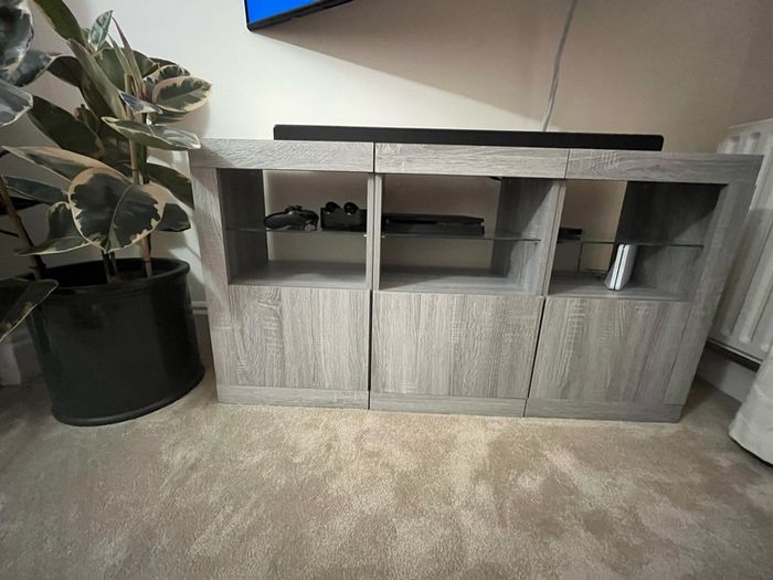 grey tv unit