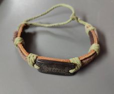 Real leather bracelet
