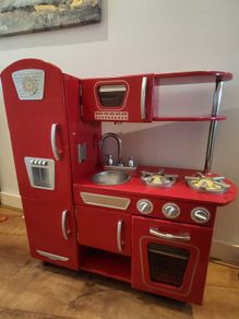 wooden play kitchen