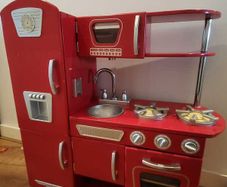 wooden play kitchen