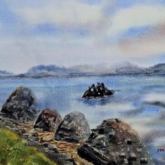 skelligs view watercolour