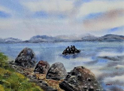 skelligs view watercolour
