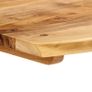 Dining Table 140x70x76 cm Solid Acacia Wood Image 5