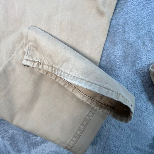 Polo Ralph Lauren Mens Trousers Chinos W36 L34 Beige Cotton Casual Zip