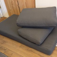 Replacement IKEA outdoor Seat cushions (dark grey)