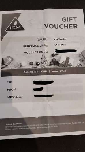 ISM Gift Voucher