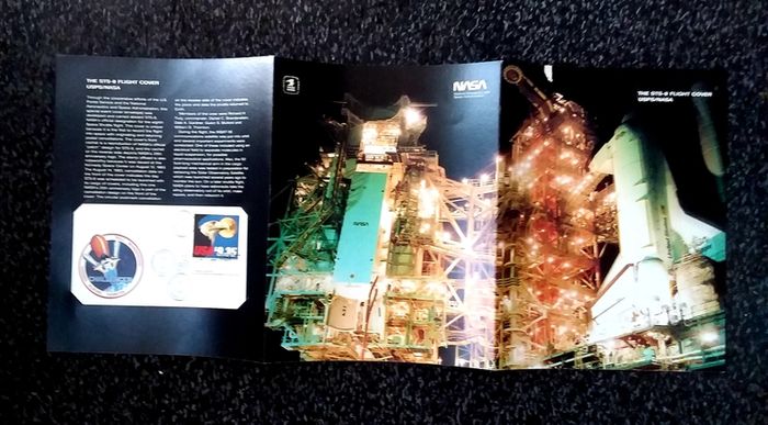 USA Stamps : NASA : 25th Anniversary - The STS-8 Challenger Flight Cover - " Space Mail " - 1983