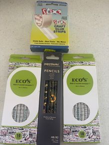 Selection of school stationery