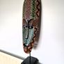 Handmade Wooden Aboriginal Dot Art Mask Image 6