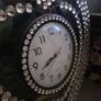 large black and crystal heart clock Image 2