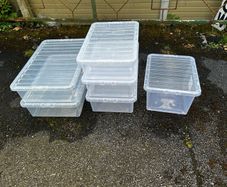 Wham Plastic Storage Boxes X6