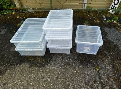 Wham Plastic Storage Boxes X6