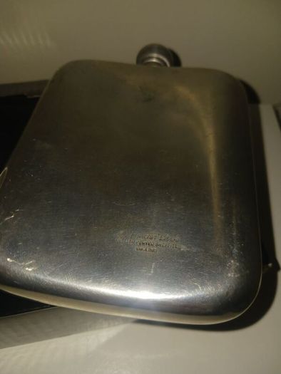 Pinder pewter flask