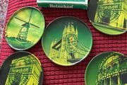 Very Rare Full Set Heineken Metal Coasters