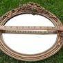 Vintage Oval  Ornate Beveled Wall Mirror Image 8