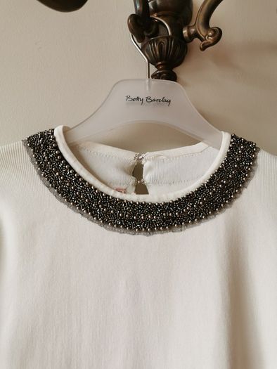 Cream knit dress