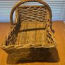 Large Vintage Woven Gathering Basket Image 3