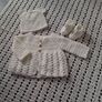 Handmade complete baby christening set Image 4