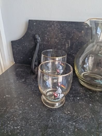 nautical large jug & glasses