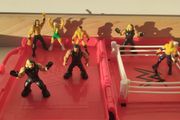 WWE Mini Playset with Ring + 9 Wrestlers