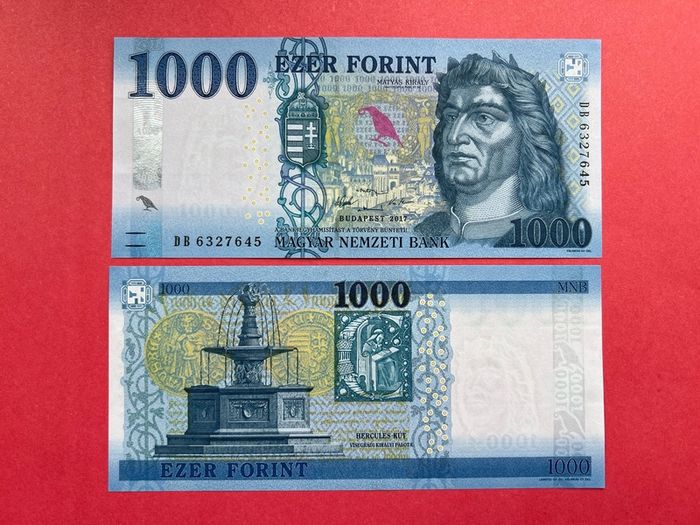 Hungary. 1,000 Forint  2017. Pick. 203a. ( Uncirculated )