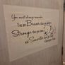 Wooden Framed Wall Mirror Cabinet with Motivational Quotes Image 6
