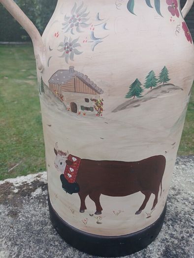 vintage french milk can