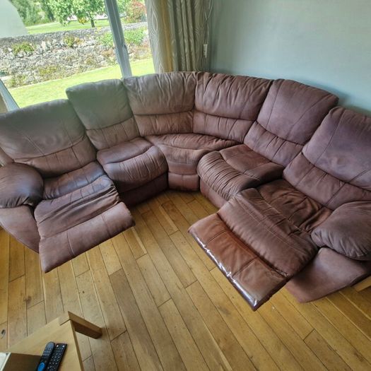 Large Reclining Corner Couch for Sale