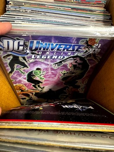 DC Long Comic Box w 250 comics for Sale (2)